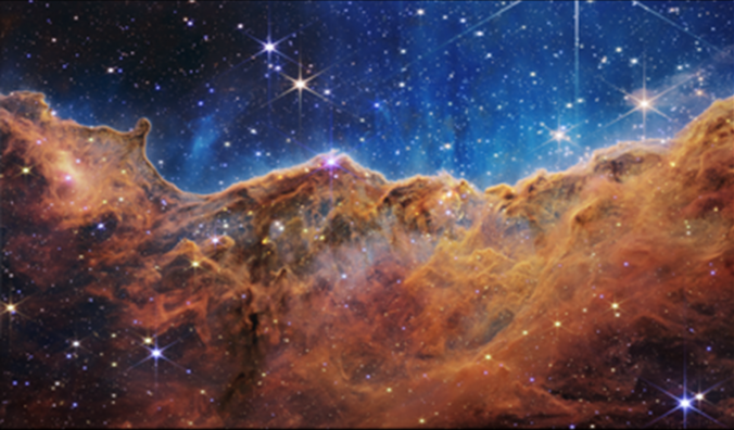 A picture of the Carina Nebula from the James Webb Space Telescope